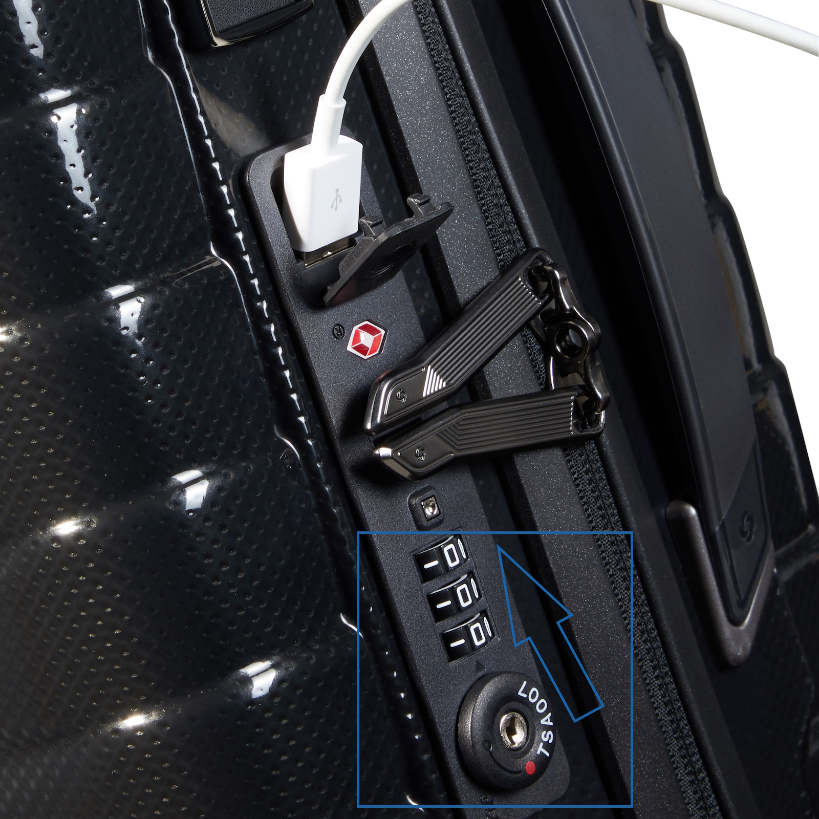 Setting the TSA Code on a Samsonite Proxis Suitcase
